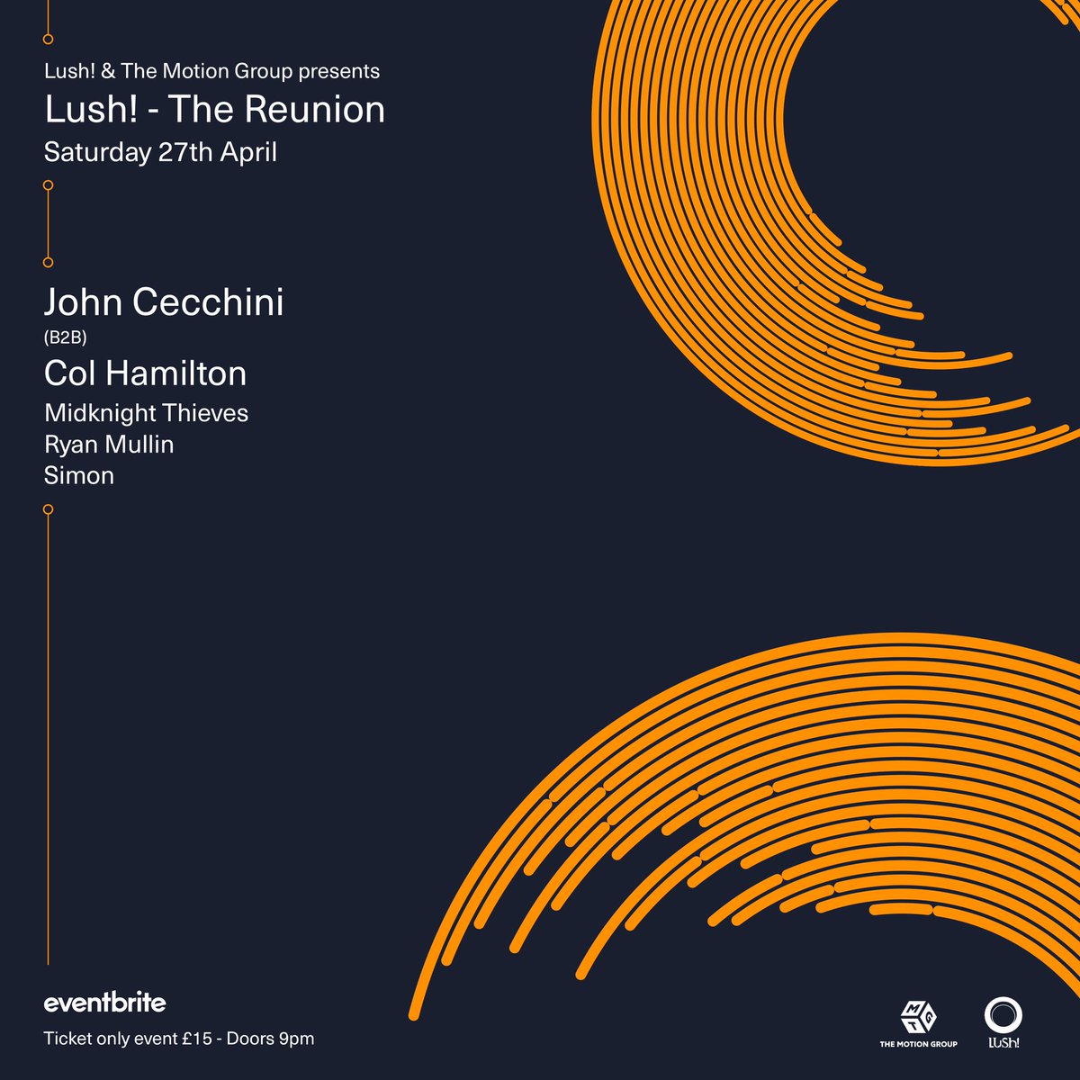 ⭕️ We have been receiving lots of messages from clubbers wanting to attend the Lush! Lives event but who cant make the 6pm start… 

So, we are releasing x50 tickets for the lush! After Party starting at 9pm priced £15 ⭕️ 

🎟 eventbrite.co.uk/e/845854542707...