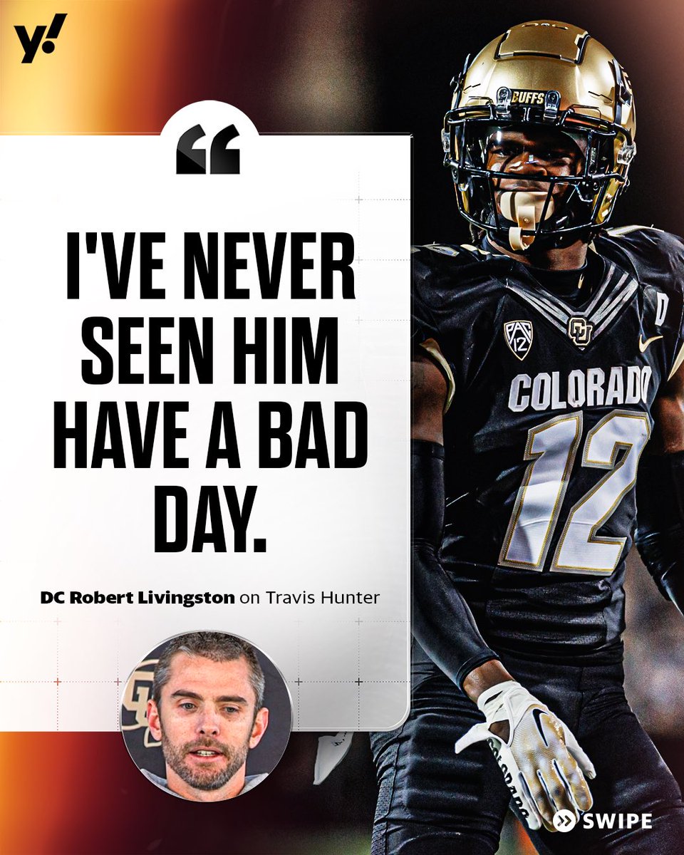 RivalsHS's tweet image. Sky is the limit for Travis Hunter ⭐️ @TravisHunterJr 

Colorado DC Robert Livingston has high praise for the former 5⭐️ ATH.