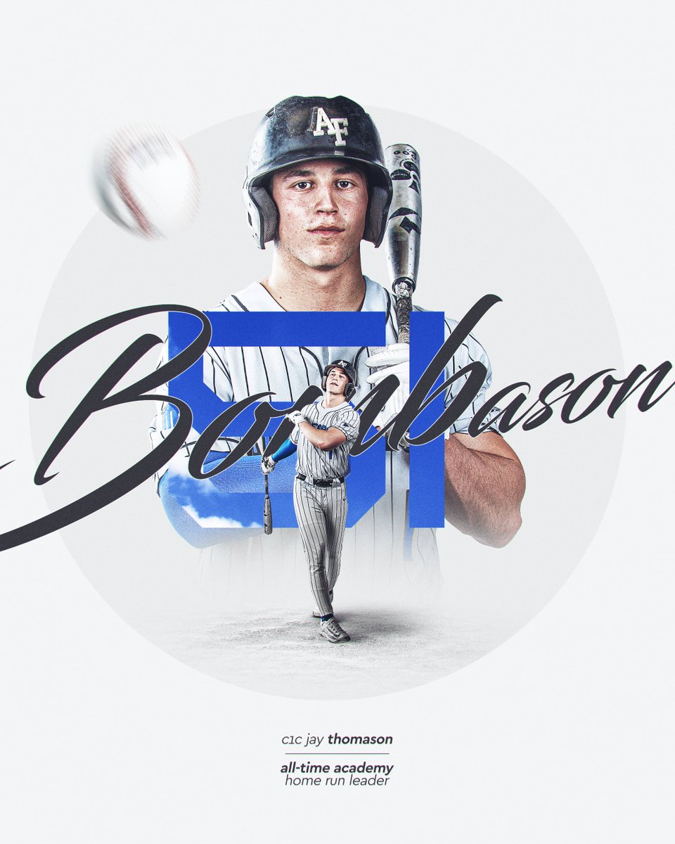 #BOMBason does it! His solo home run in the 1st becomes his 51st career home run, as he now stands as the all-time home run leader at Air Force! #AmericasTeam🇺🇸