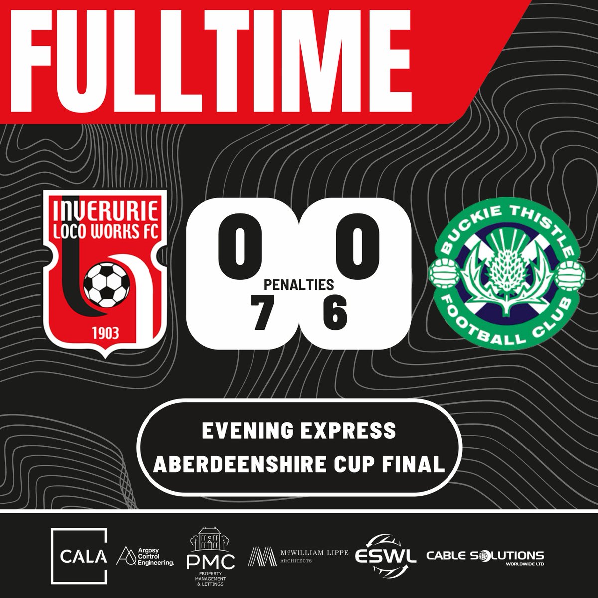 • 𝗙𝗨𝗟𝗟𝗧𝗜𝗠𝗘 •

WE ARE YOUR ABERDEENSHIRE CUP WINNERS!!! 🏆🤩

🚂🔴⚽⚫