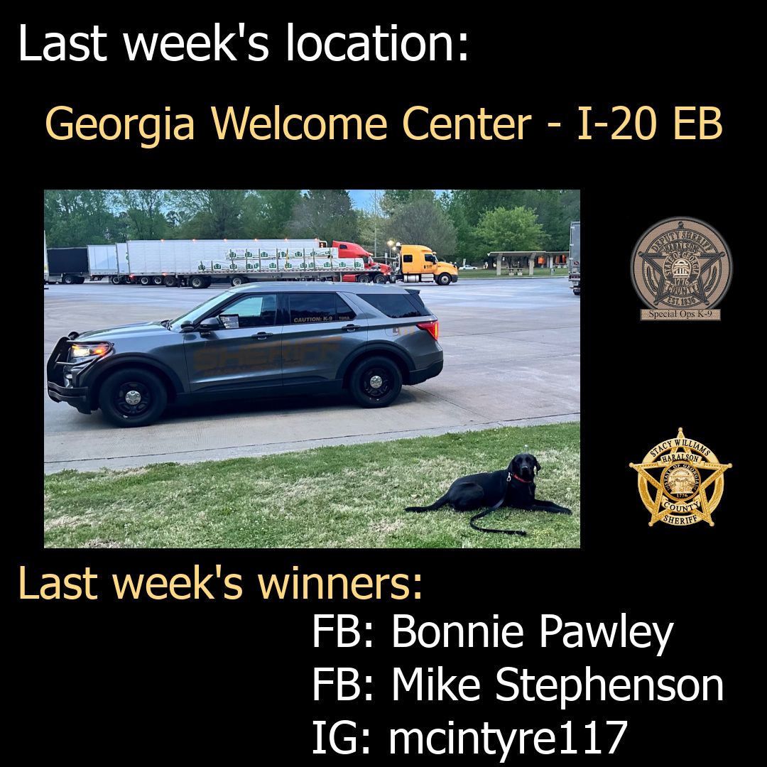 Y’all got last week’s really fast! Congrats to Bonnie Pawley & Mike Stephenson on FB & mcintyre117 on IG, y’all are our winners from last week’s Where is K-9 Tora. So folks, where will K-9 Tora will be next week… #StayTuned #K9Tora🐾💙 #CommunityEngagement #WhereIsK9Tora #HCSO