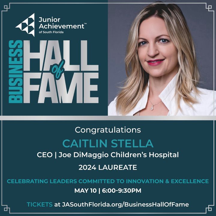 This year, @JASouthFlorida is celebrating their 34th Annual JA Business Hall of Fame Awards Dinner, recognizing outstanding leaders in the community, including Caitlin Stella, who will be inducted into the JA Business Hall of Fame & joining a prestigious group of 120+ Laureates.
