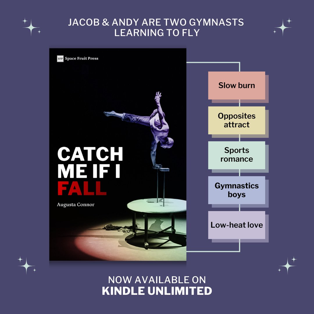 Two gymnasts tumble into love in the low-heat M/M romance story Catch Me if I Fall by Augusta Conner - now available on Kindle Unlimited! amazon.com/dp/B0C7J3BS7Q

🤸❤️📖