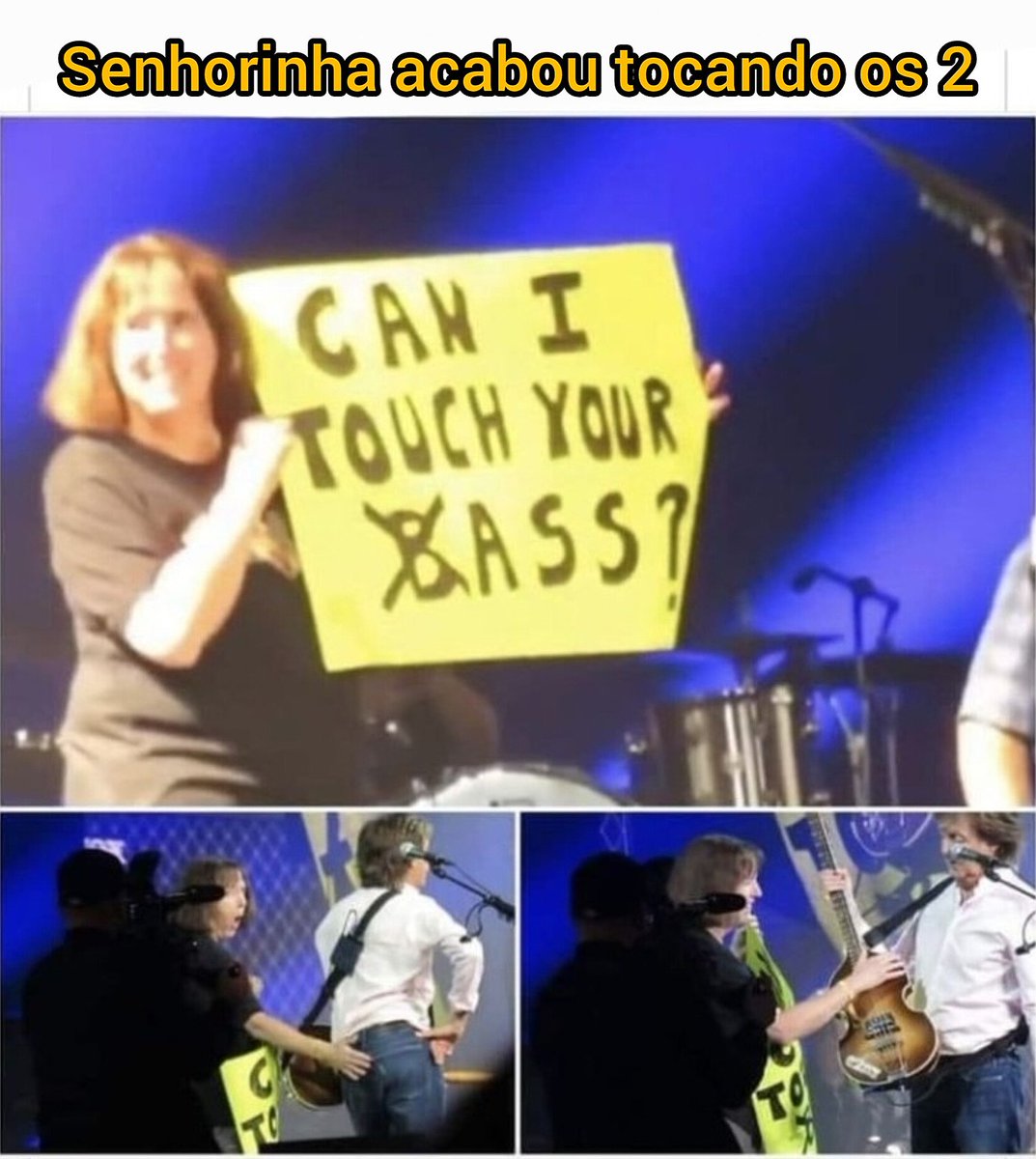 rockcomhumor's tweet photo. Quem não arrisca não petisca 😁🤘🏻Siga ROCK COM HUMOR no Instagram e Tik Tok ou Kwai #rockcomhumor #meme #paulmccartney https://t.co/NGgi03tlud