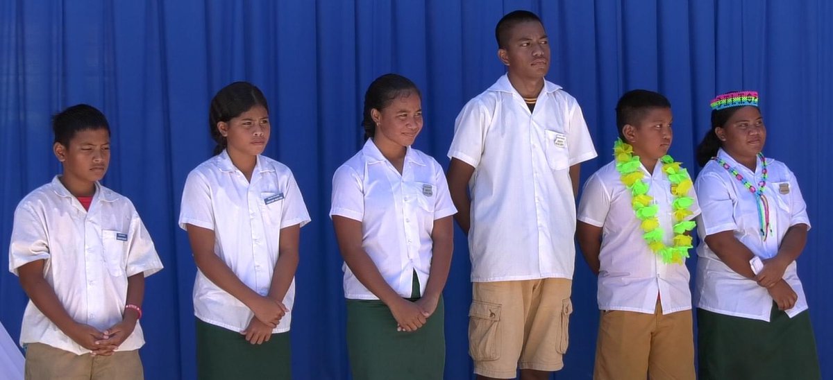 PPacref's tweet photo. Congratulations 👏🏾  leaders of #Nauru on being inducted as school prefects . 
#PacREF will ensure Regional School Leadership Standards align with values and cultures of the Pacific region + expected aspirations and capabilities of school leaders. 📸 Nauru Media News https://t.co/PBLMu0FyzH