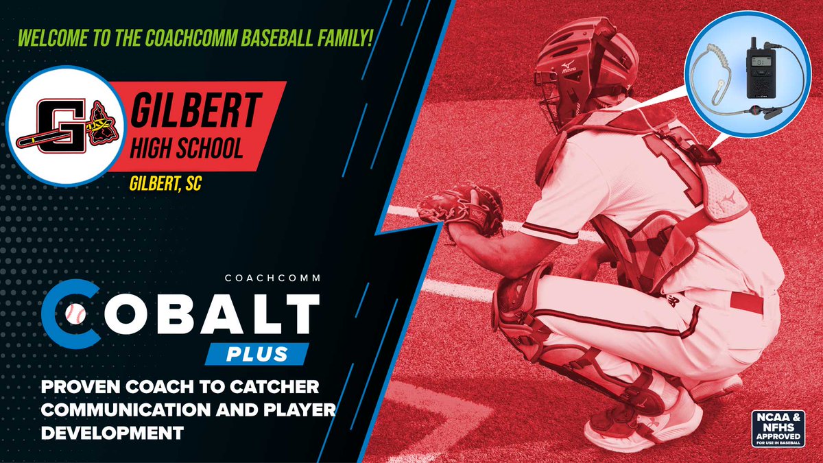 We'd like to welcome @GilbertBaseball to our #CoachtoCatcher family!

Thank you for letting us be a part of your team! #GoIndians

@gilbert_indians @GHS_GilbertSC @BCAofSC @RickESalesSE #NextLevelBaseball #CobaltPLUS