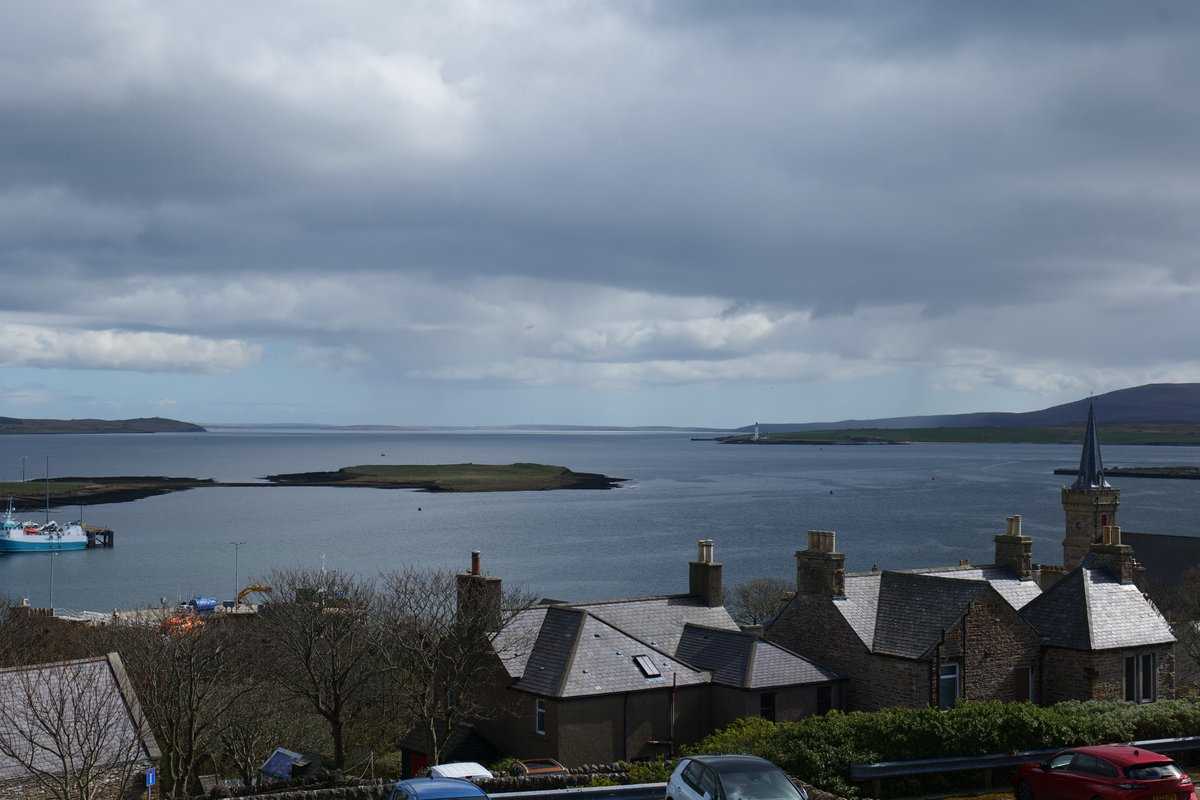 📸 The view south from Stromness over Scapa Flow to the South Isles of Orkney.