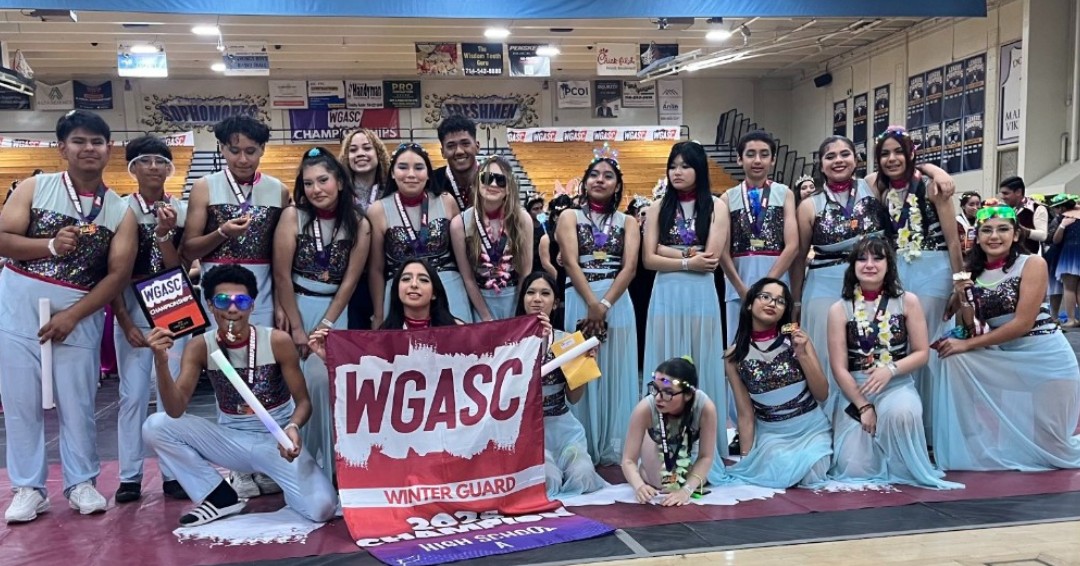 @Valley_Vikings Winter Guard took home the gold🥇 at the WGASC Championships, proving to be Nevada's leading ensemble with unmatched dedication & artistry! 🎉 WGASC promotes excellence, growth, and community through the arts. #CCSDMagnetSchools #WeAreCCSD @Valley_Magnet