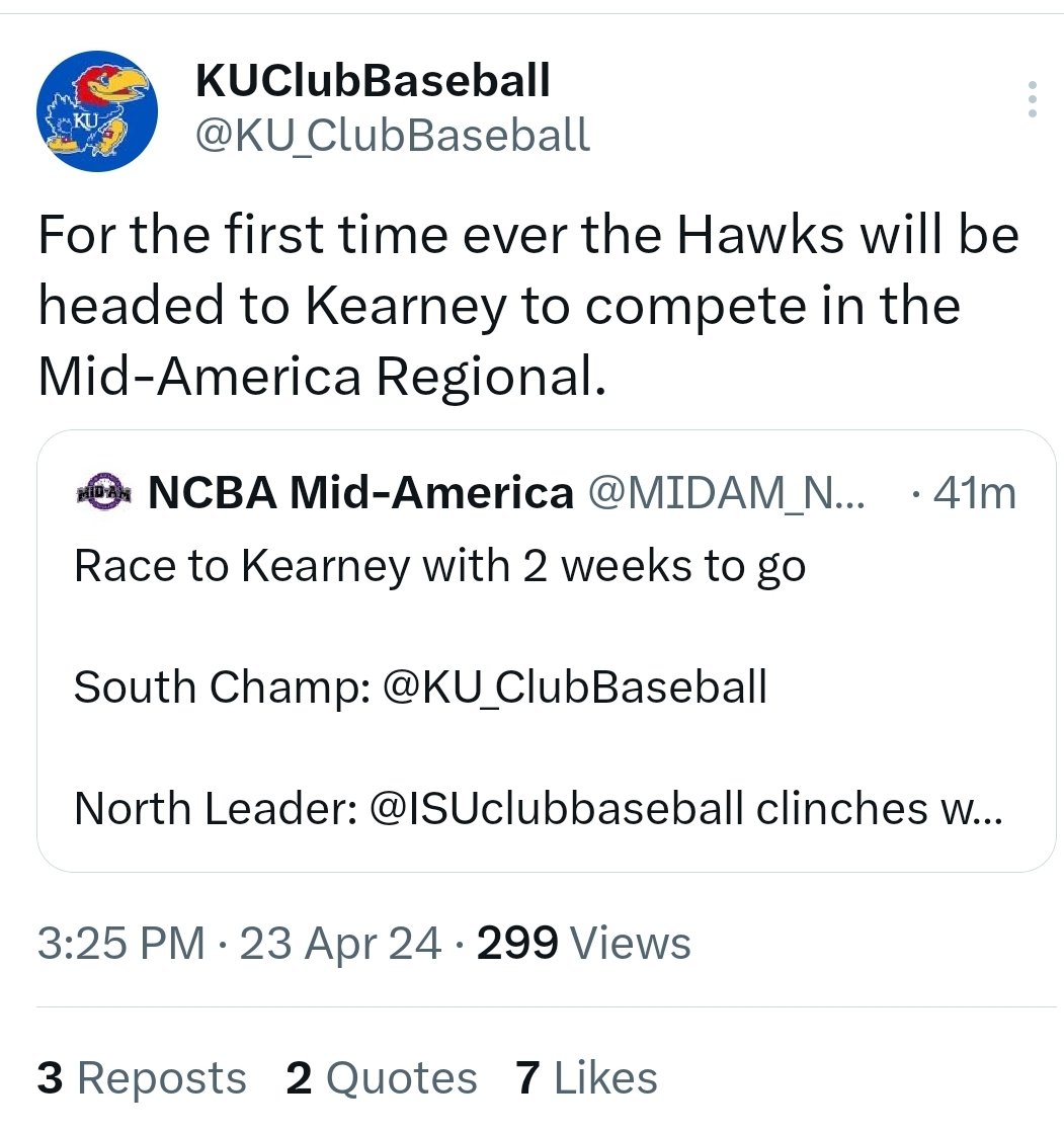 Incredibly proud of Shayton and his teammates for this accomplishment! Can't wait to watch the Jayhawks at Regionals! #RCJH