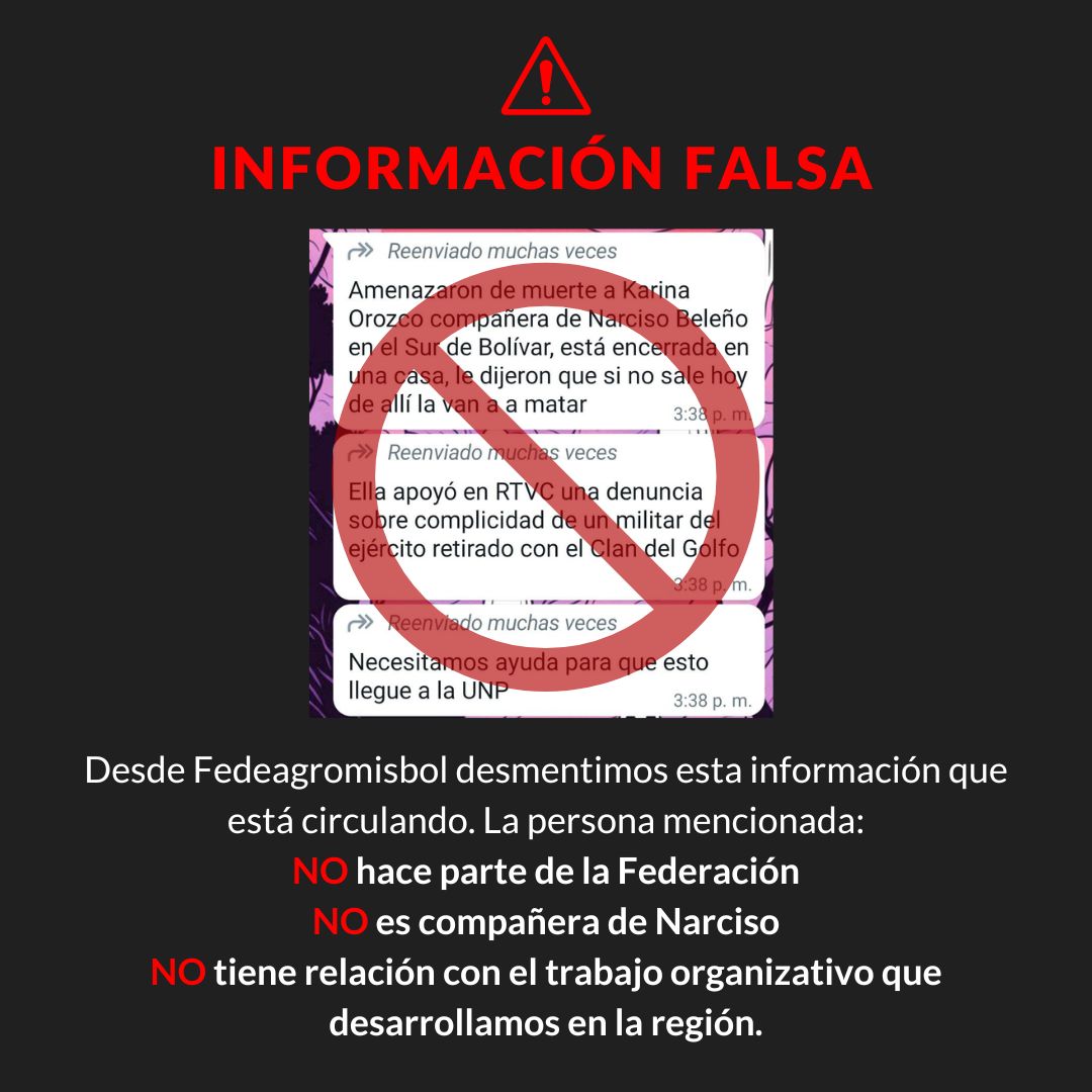 Federación Agrominera del Sur de Bolívar tweet media