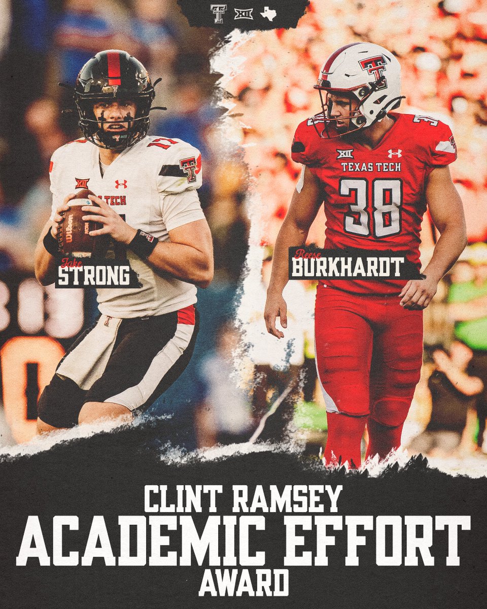 Introducing our Team Awards for 2023 🧵 First up, the Clint Ramsey Academic Effort Award goes to @JStrongQB4 & @reesebb18!