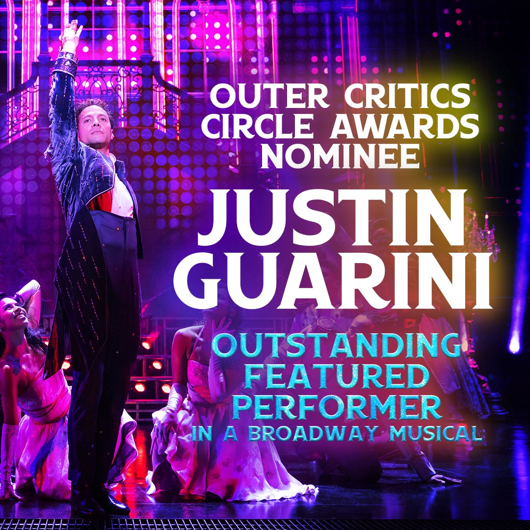 All eyes on him! Congratulations to our Prince Charming, Justin Guarini on being nominated for an Outer Critics Circle Award.