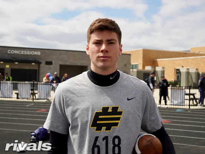 Caught up with 2026 four-star QB Nathan Bernhard (@nbernie26) after his visit to Michigan St while he was at Elite11. Get the latest on his recruitment @Rivals bit.ly/4b67GIR