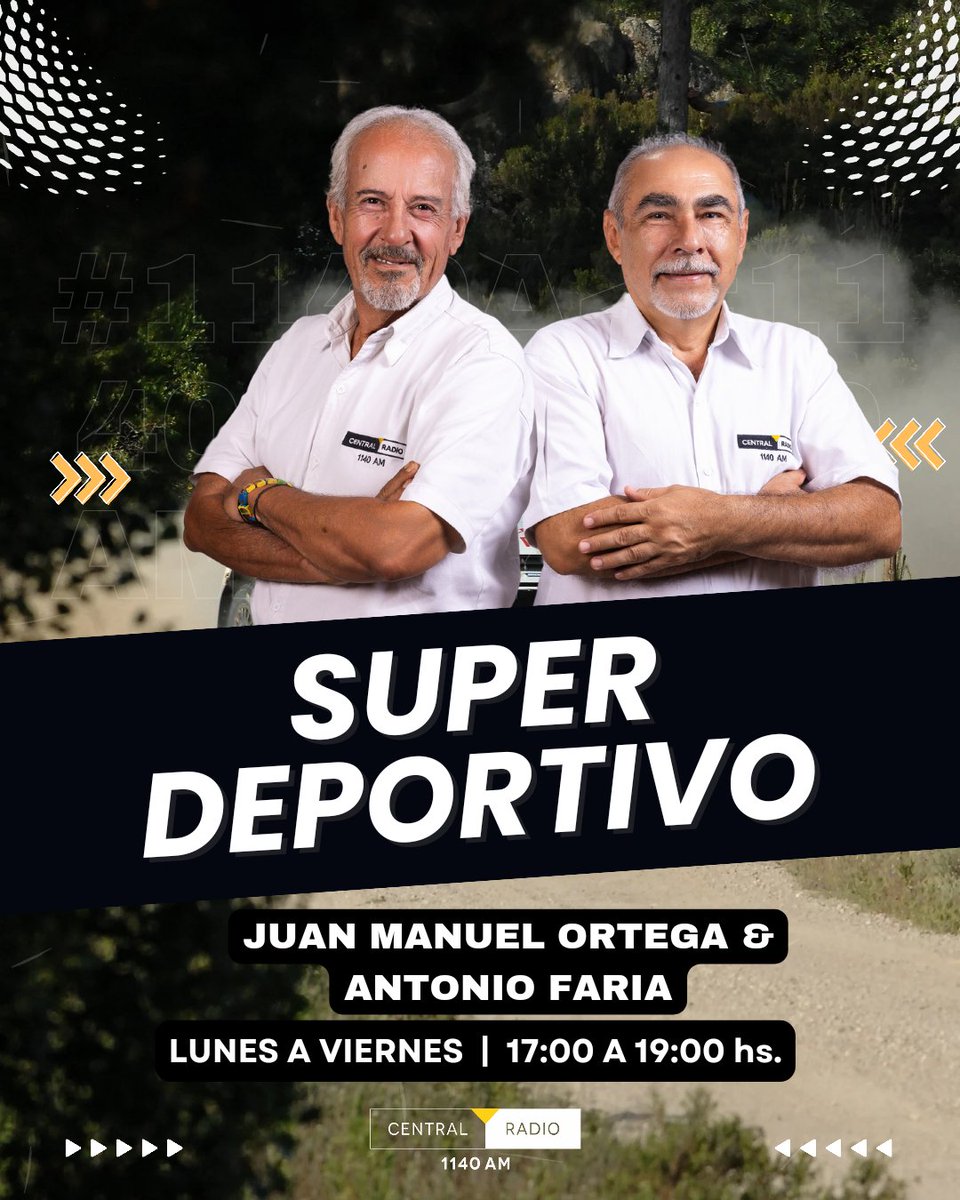 #SuperDeportivo 🏁 | Prendete que Juan Manuel Ortega y Antonio Faria tienen algo especial que contarte en #1140AM📻