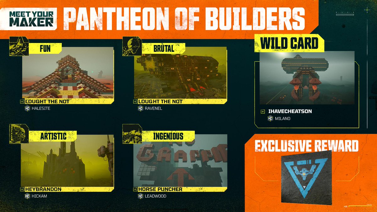 Custodians, it's time to reveal the eighth round of entrants into the Pantheon of Builders!

For a full breakdown of the Outposts featured in this round of selections, check out our Reddit Post: reddit.com/r/MeetYourMake…