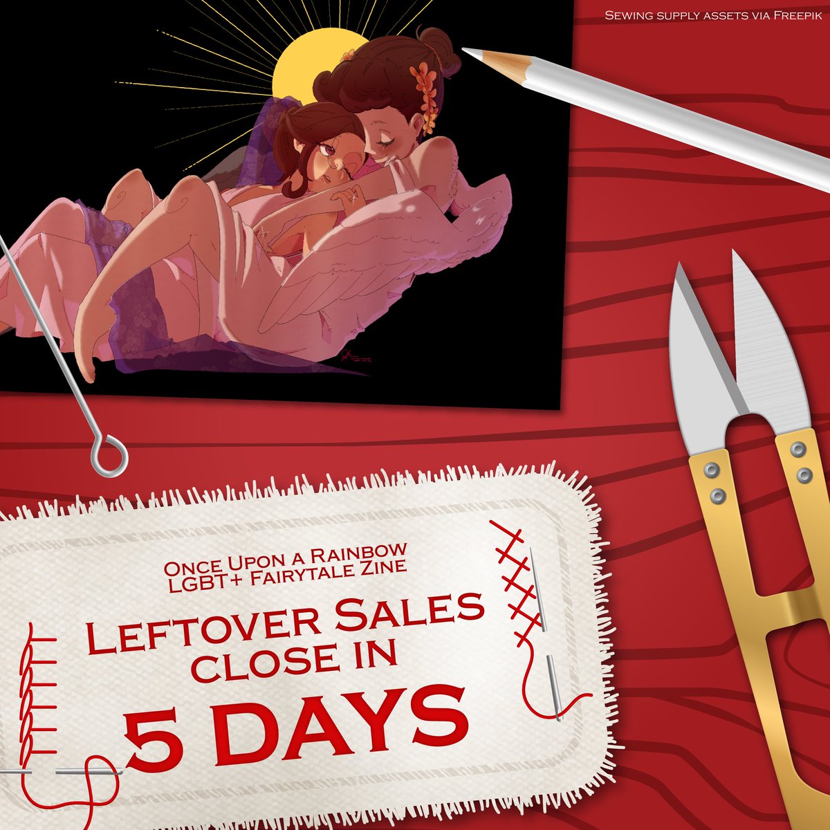 ✨🌈Leftover Sales for Once Upon a Rainbow: An LGBT+ Fairytale Zine 
Close in FIVE days! 🌈✨

🛒onceuponarainbow.bigcartel.com
