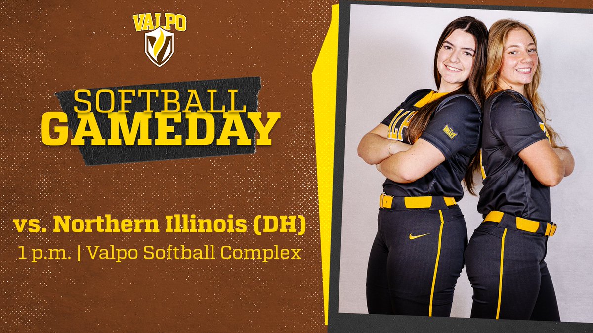 valpoathletics's tweet photo. Let’s play ✌️!

@ValpoSoftball 🆚 Northern Illinois
🏟: Valpo Softball Complex
🕐: 1 p.m.
🖥: None
G1 📊: https://t.co/NW9Kp2Xhiv
G2 📊: https://t.co/QJ3jbCqtlw

#GoValpo https://t.co/qYcTZXpBQa
