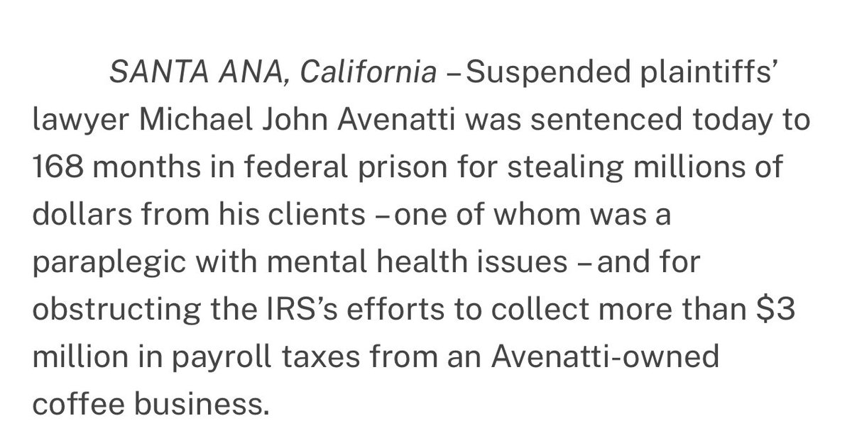 Michael Avenatti is in prison for embezzling $300,00.00 from Stormy Daniels , wire fraud, & identity theft. Fox is wheeling him out to give him a voice from prison to defend Trump. I guess he is in high hopes of Trump winning and being pardoned. Once pond scum, always pond scum