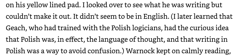 Maybe I should also start taking notes in Polish (From Dan Dennet's 2023 Autobiography, 'I've Been Thinking')