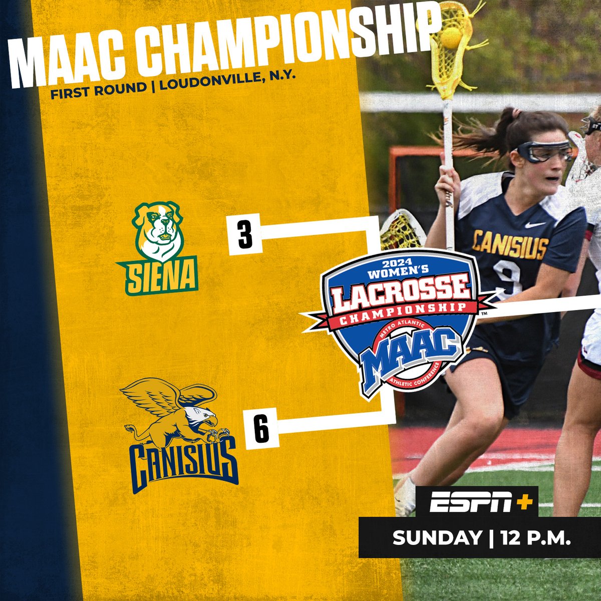 CanisiusWLAX's tweet photo. The #Griffs are heading to Loudonville, N.Y., for the first round of the #MAACLax Championship!

🗞️ - https://t.co/0n28VfKNCM https://t.co/9sZYw8jPDr