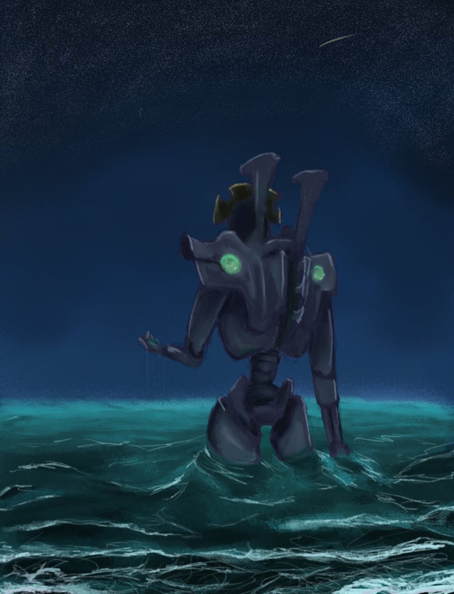‘Uatth, they called it’ Oltyx and the sea. A Twice Dead King fanart