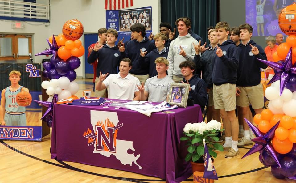 Jake Bankston (@jake_bankston3) on Twitter photo My guy signed today to play @ NSU. Big day for Ayden & our program. The progress he has made on his game the past 2 years is simply incredible. So proud of him! Every coaches best headache is the guy you have to kick out of the gym! Love you 11 💙
<a href="/AydenWarren12/">Ayden Warren</a> My guy signed today to play @ NSU. Big day for Ayden & our program. The progress he has made on his game the past 2 years is simply incredible. So proud of him! Every coaches best headache is the guy you have to kick out of the gym! Love you 11 💙
<a href="/AydenWarren12/">Ayden Warren</a>
