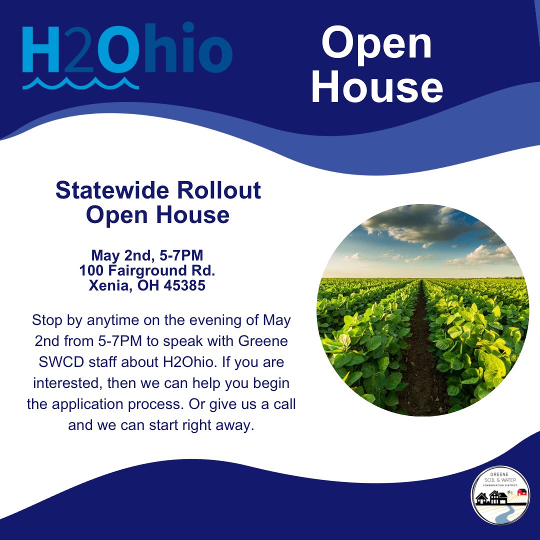 Call to enroll today or come to our open house with questions and we can get you started! <a href="/H2Ohio/">H2Ohio</a> #VNMP #WaterQuality #SoilHealth
