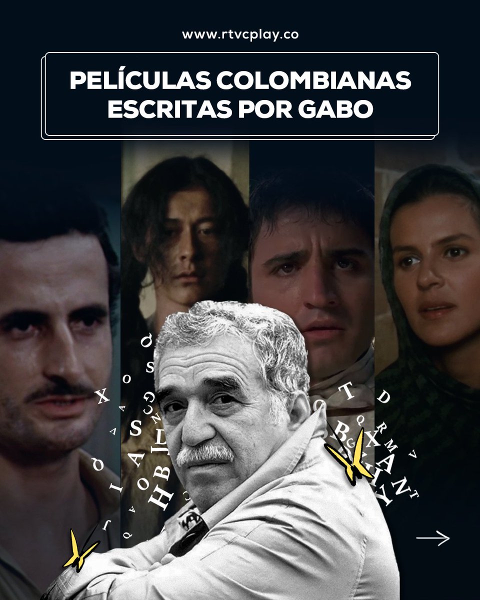 En el Día del Idioma celebramos al colombiano más célebre de todos los tiempos: Gabriel García Márquez, quien fue el guionista de estas pelis 👇🏻