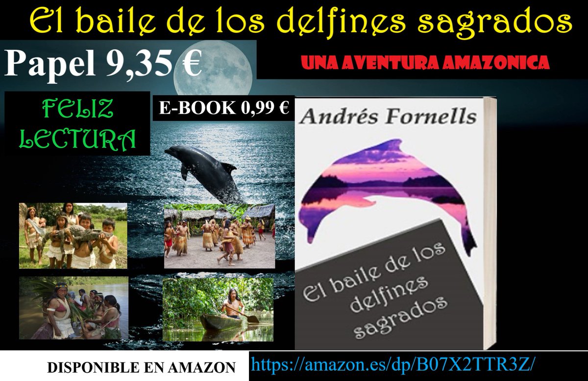 EL BAILE DE LOS DELFINES SAGRADOS. El rústico mapa de un franciscano desaparecido impulsa a Diana y James a emprender la peligrosa aventura que puede llevarlos hasta el mítico El Dorado o, la muerte.amazon.es/dp/B07X2TTR3Z/ #novela #aventura