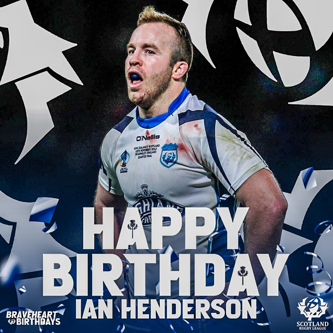 Scotland Rugby League would like to wish current international, Calum Gahan, and former player, Ian Henderson, a happy birthday today! 🎂 We hope you had a great day lads! #ScotlandRugbyLeague #BraveheartBirthdays #Bravehearts