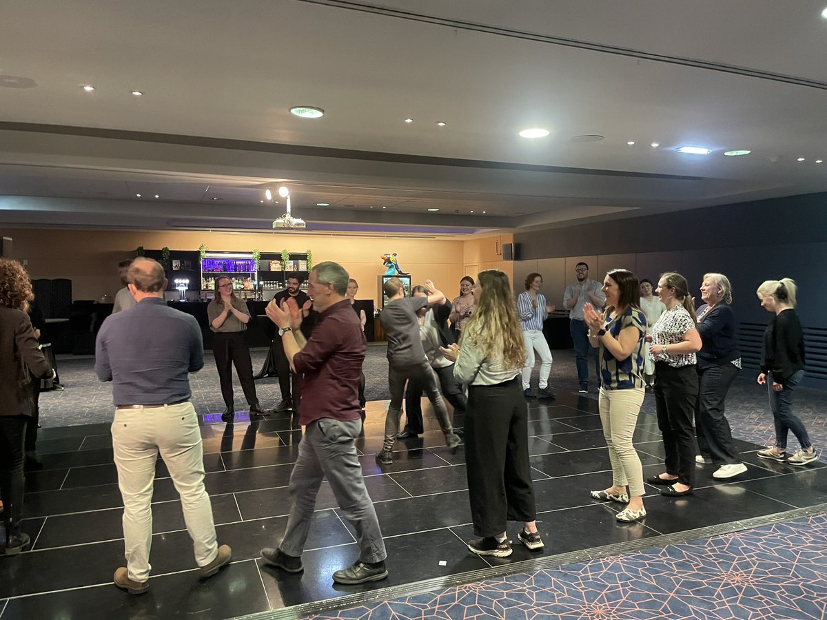 Perfect way to finish day 2 of #BALR2024 with the carnage that is Scottish ceilidh dancing! 
<a href="/drbunsenhoney/">Karl Staples</a> <a href="/MereteLong/">Merete Long</a> <a href="/amandatatler/">Amanda Tatler</a> <a href="/BALRcommunity/">British Association for Lung Research (BALR)</a>