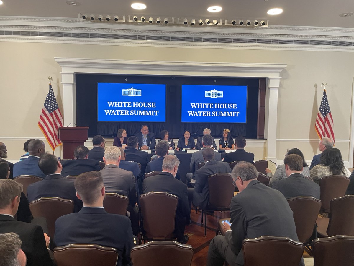 Commissioner Touton participated in the White House Water Summit celebrating Earth Week. She highlighted Reclamation's role in the West while sharing some of our recent accomplishments with funds from President Biden's Investing in America Agenda. ow.ly/U7kI50RmACR