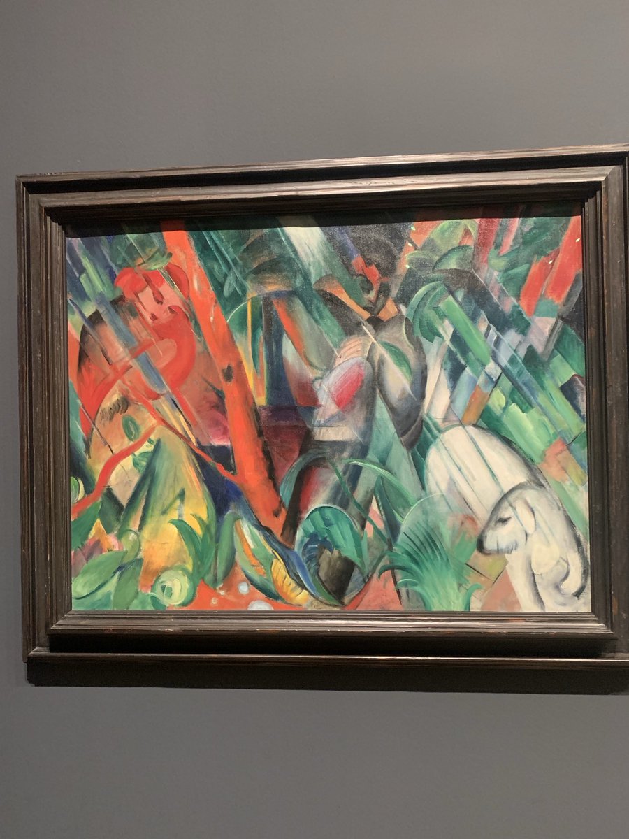 The Expressionist exhibit @tate Modern is awesome.. this work by genius Fran’s Marc was killed in WW1 prompting the German government to set up the German Artist war Artist scheme… that saved Fran’s Marc’s friend Paul Klee who spent the end of WW1 painting camouflage on aircraft