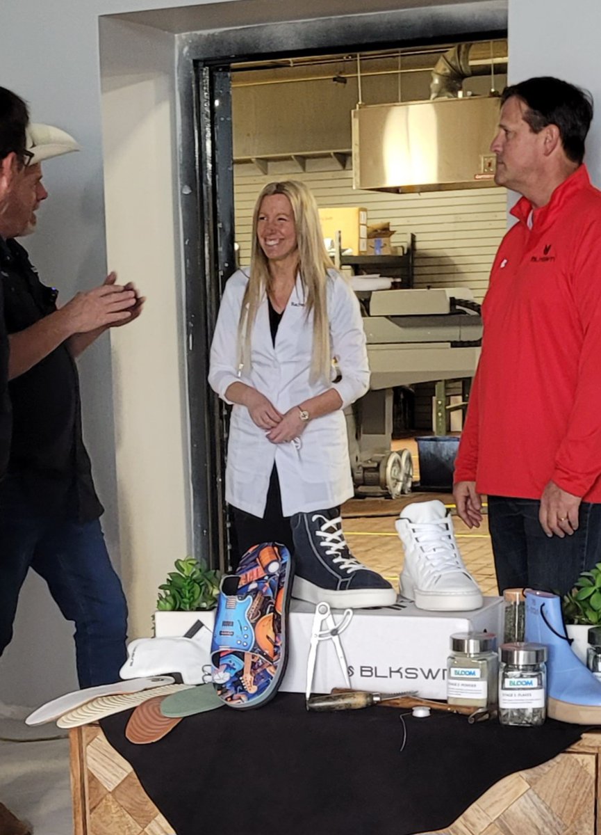 ShloopInc's tweet photo. We've launched our first limited edition BLKSWN sneakers at the Liberty Shop in Meridian, Mississippi! After an amazing factory tour featured on Scotty Ray Reports, the response has been phenomenal. Swing by and experience the hype for yourself! #BLKSWNSneakers #Mississippi https://t.co/nCnCSJBOMP