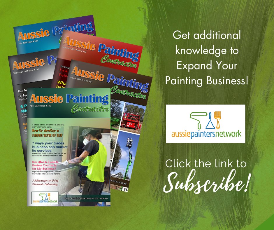 Check out our latest edition!
Click here to subscribe - zurl.co/DDry
#APCSubscription
#AussiePaintersMagazine
#AussiePaintersNetwork
#AussiePainters
#PaintersinAustralia
#paintingbusiness
#PaintingTrade
#PaintingandDecorating