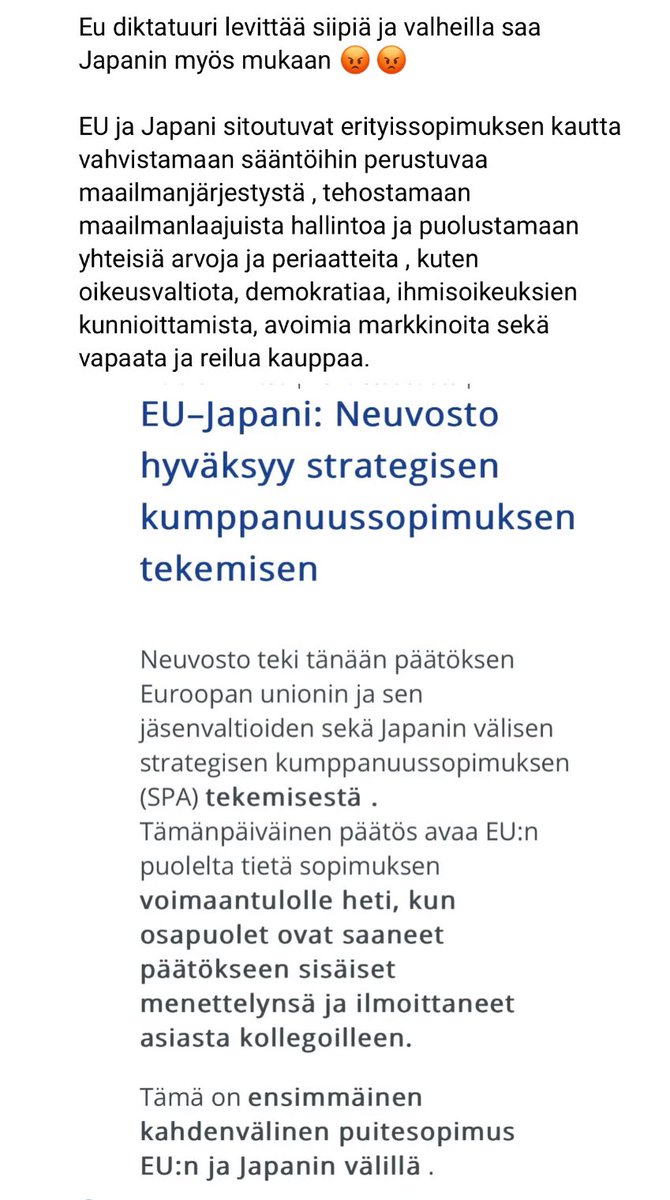 New world order etenee😡 ”Lisää sääntöihin perustuvaa maailmanjärjestystä” ”Lisää globaalia hallintoa” 👇🏻