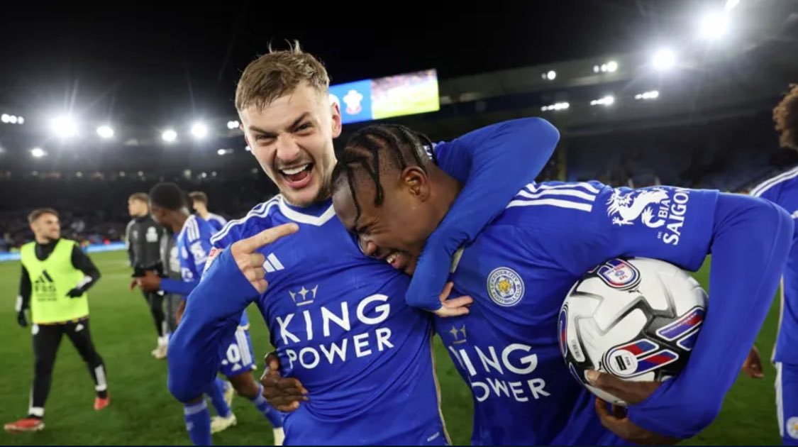 Leicester City  only need to win ONE more game to gain promotion, which activates Fatawu’s mandatory buy clause of €17 million💰 📄

What an absolute steal. The premier league is not ready for this beast 🇬🇭