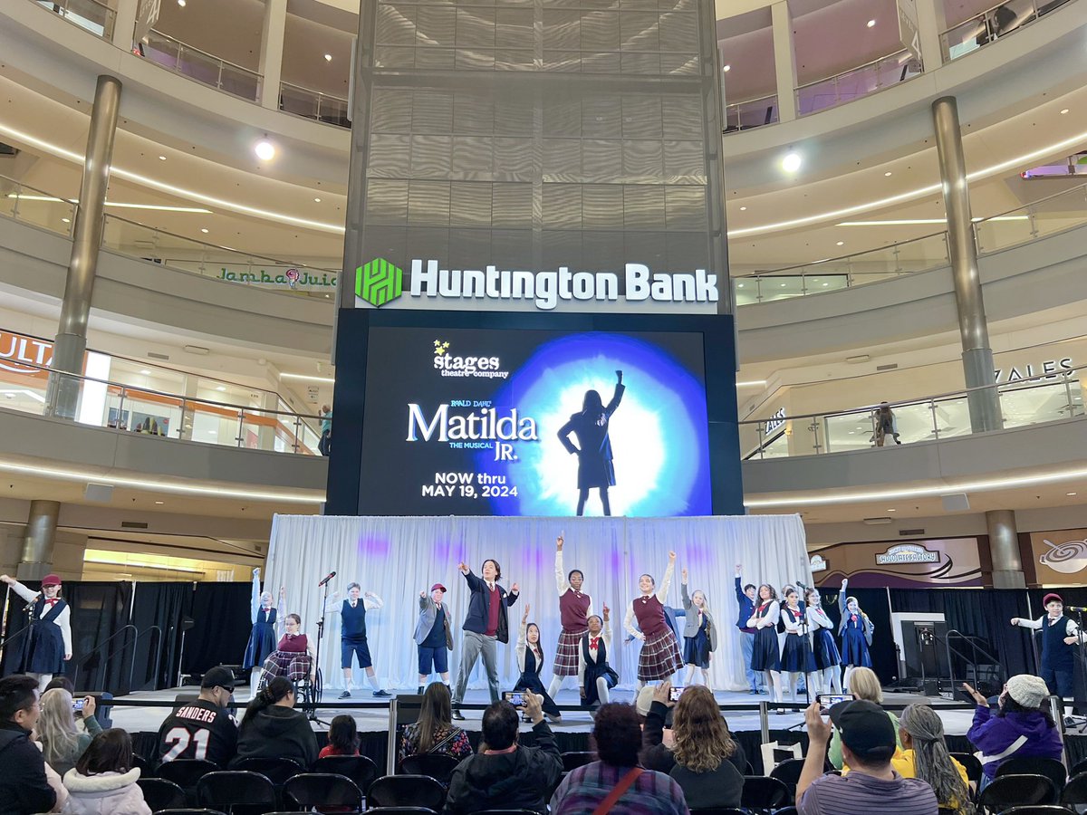 Have you seen @stagestheatreco rendition of Matilda Jr: The Musical yet? 🎵 This morning, we got a preview performance of the show at our Toddler Tuesdays Pop-Up event!