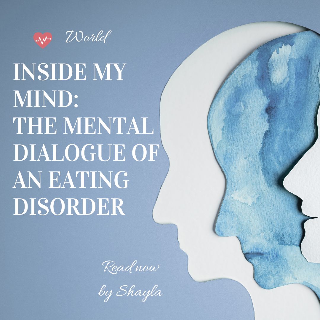 The #Mental #Dialogue of an #EatingDisorder Inside the mind of an eating disorder: a complex dialogue of #thoughts and #emotions. Shedding light on this internal struggle is key to understanding and supporting #recovery. #EatingDisorderAwareness #MentalHealthJourney