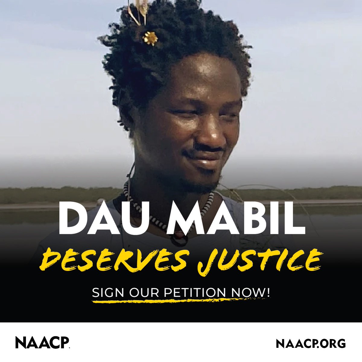 We demand answers and justice for Dau Mabil, a 37-year-old from Jackson, MS whose mysterious disappearance and death have left more questions than answers. Sign our petition calling for @theJusticeDept to launch a thorough investigation: bit.ly/3Jx7neE