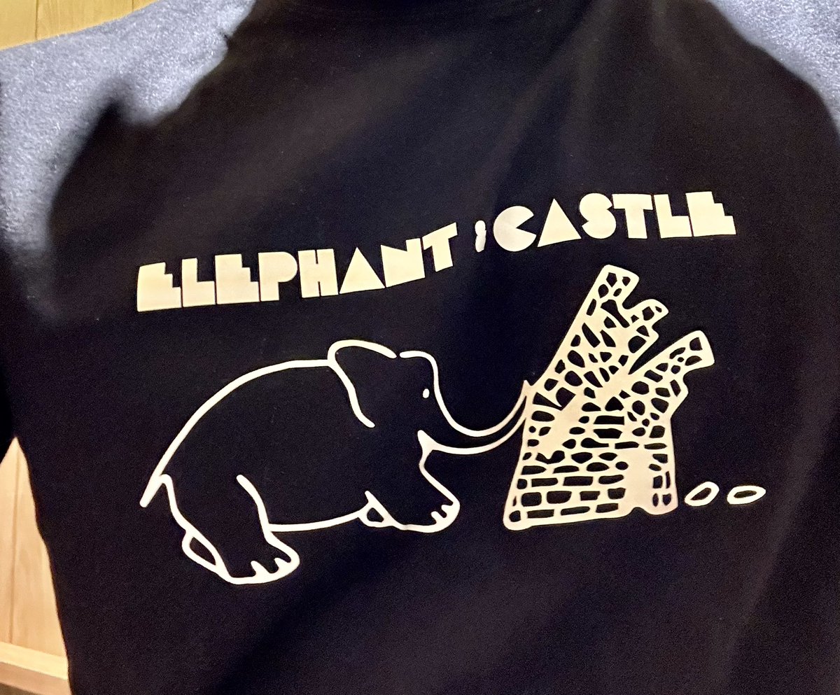 Tonight’s shirt. If you’re a fan of Mr Jolly Lives Next Door, then this will make you titter. But it’s also the name of a (sadly defunct) Doncaster diner. #ElephantAndCastle #MJLND