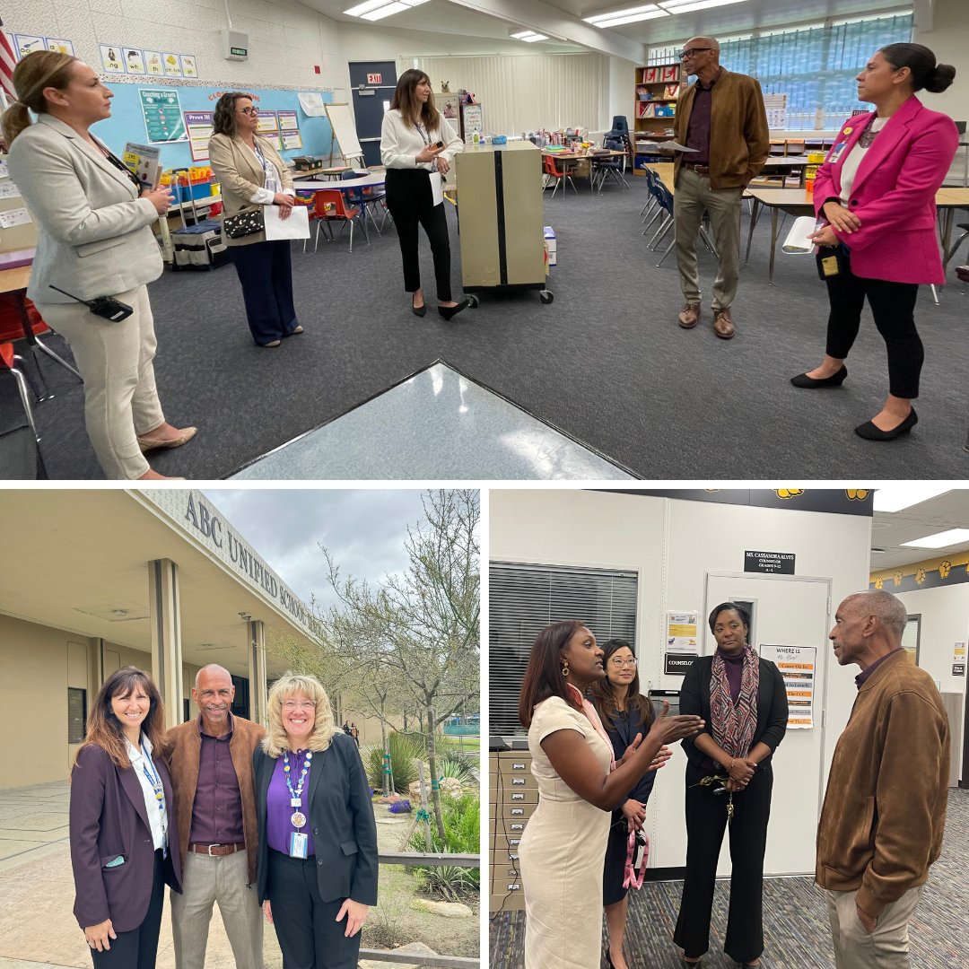 usd_abc's tweet photo. It's not every day that the Dean of the @USCRossier  visits your schools - but it happened here today. Dr. Pedro Noguera visited us today to learn more about all we're doing for students. He visited @HawaiianEagles and @WhitneyVoice to see our teachers and staff in action! https://t.co/jQfAwyRffZ