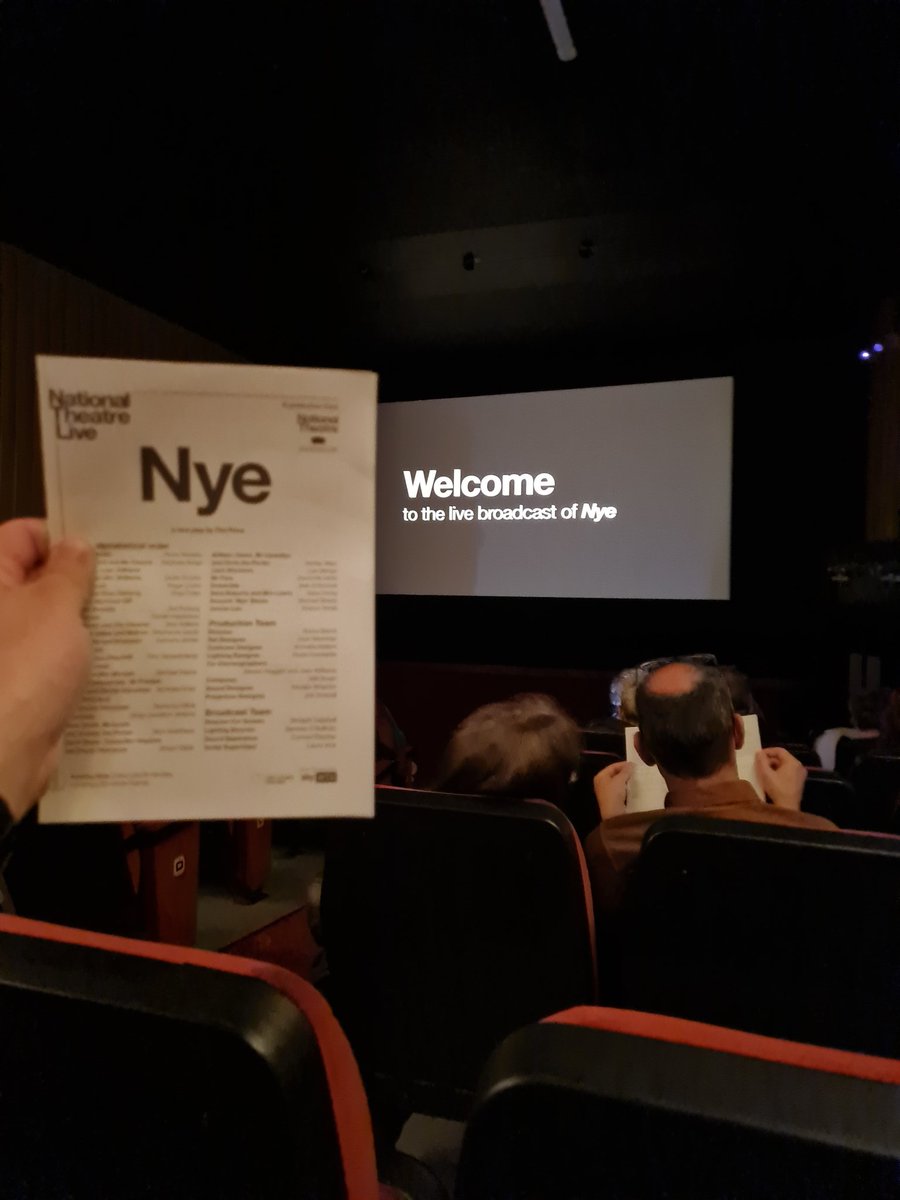 Date night watching @NTLive's Nye at Savoy Cinema in Nottingham with my favourite NHS worker, @docsanya26. Inspiring to think how much people's lives can be changed for the better by a government that wants to.