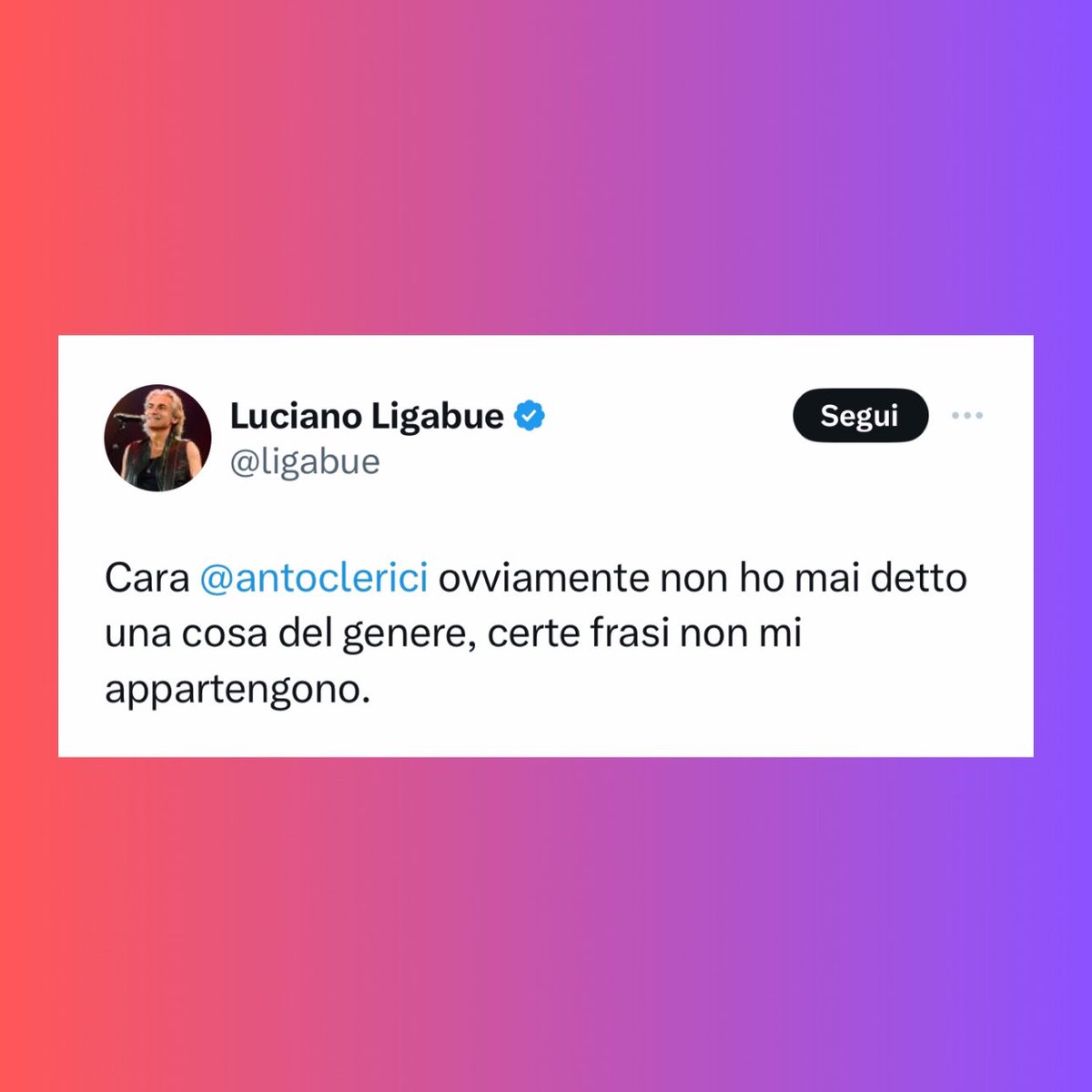 🚨 Ligabue risponde ad Antonella Clerici