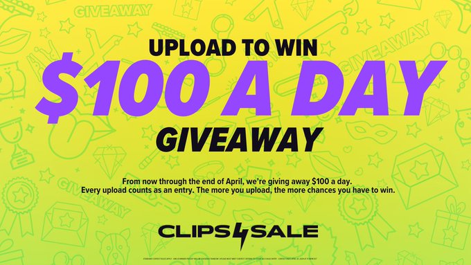 Get in it to WIN it!  We&rsquo;re here to make it rain money in April, and all you have to do is upload new