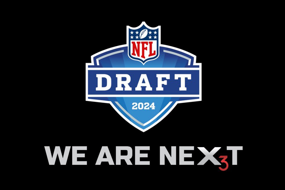 The 2024 #NFLDraft is right around the corner! The X3 family is so proud of the relentless dedication and hard work our incredible X3 athletes have put in and we can’t wait to cheer them on as they take this next step toward their dreams!