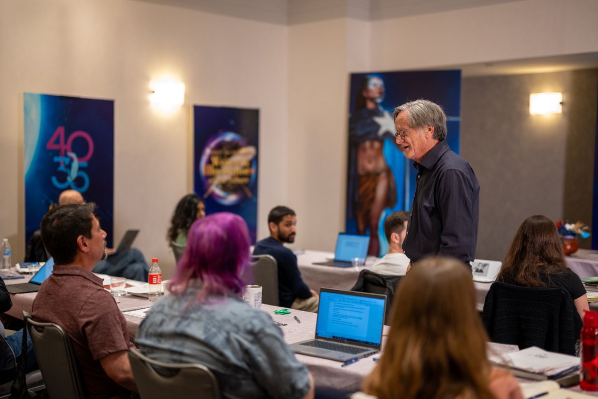 WotFContest's tweet photo. Yesterday's #LRonHubbard #WritersOfTheFuture Workshop was action-packed with Jody, Robert, #TimPowers, #ToddMcCaffrey, and #KatherineKurtz covering literary must-knows, and traditional and independent publishing paths.
Blog at https://t.co/u2Sye8ORhU
#WOTF40 #SubmitYourStory https://t.co/yRmR1291eA