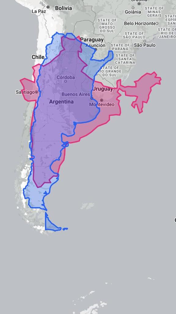 India and Argentina. Similar size but population difference 30 times Source: ift.tt/lAn36yq #maps