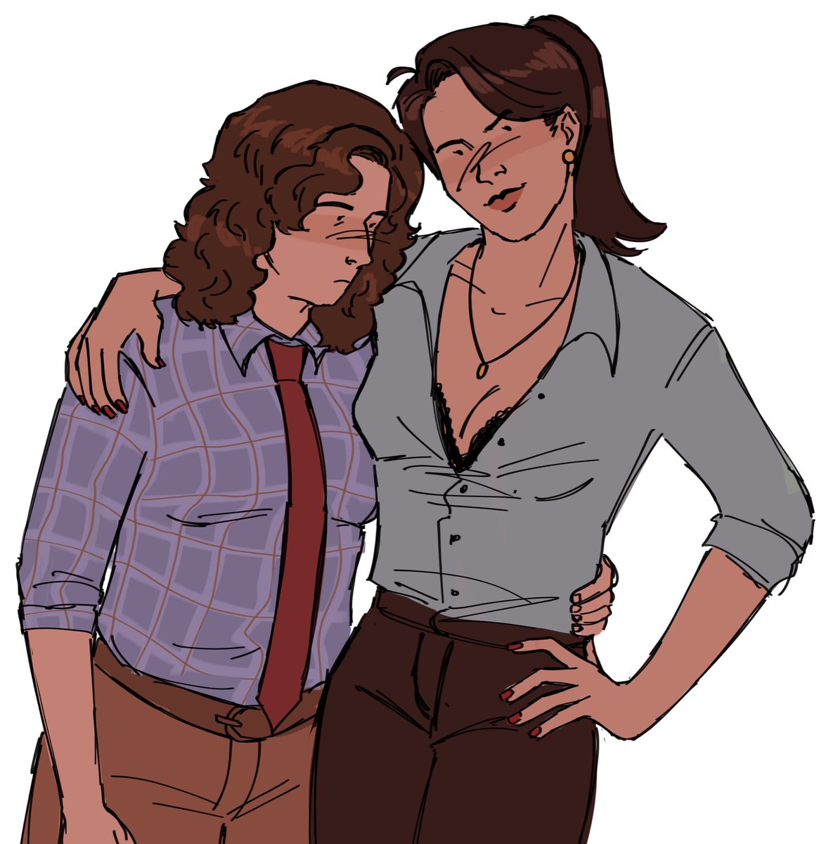 sublimethyart's tweet photo. what if marvin and whizzer were cool and lesbians #falsettos https://t.co/hme0PC2sRZ