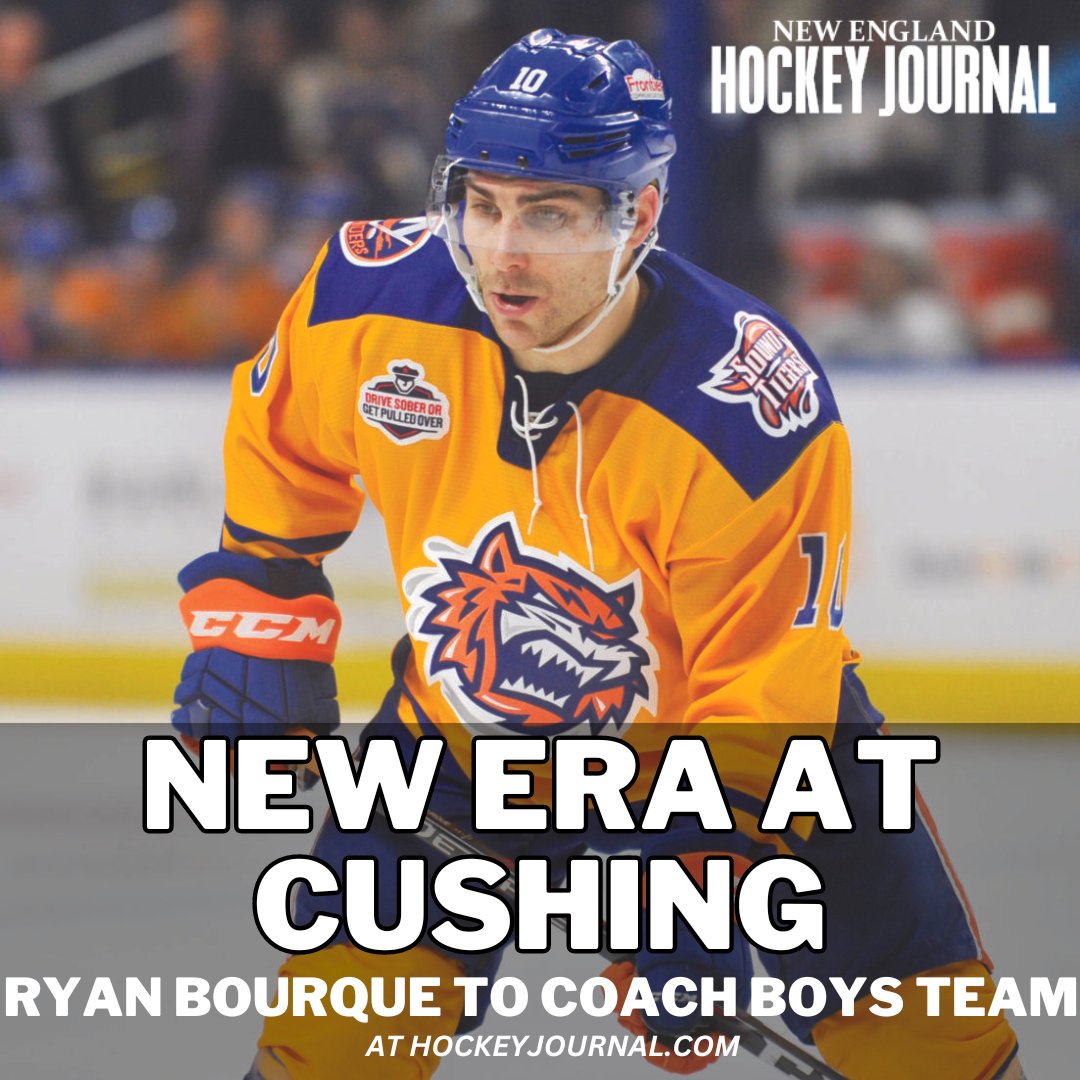 Big prep coaching news: Ryan Bourque has been named the next Cushing boys head hockey coach. From @EvanMarinofsky: hockeyjournal.com/ryan-bourque-n…